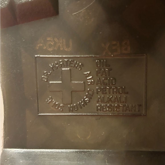 NWT Dr. Martens Black Platform Leather Loafers with Tassels Size 7 Yellow Stitch - Picture 8 of 11